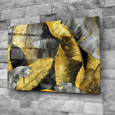 Art gift Стъклено АРТ пано - Бананови листа