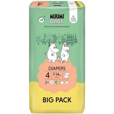 Muumi Baby Big Pack 4 MAXI 7-14 kg 69 ks