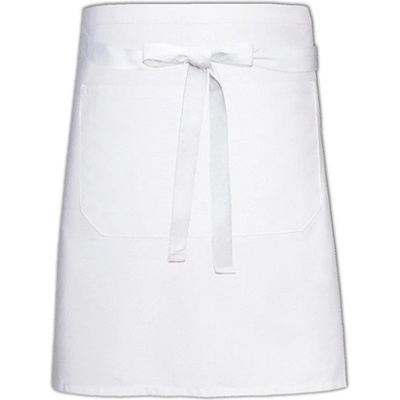 Link Kitchen Wear Pekárska zástera s vreckom X964T White 90 x 50 cm