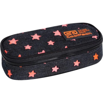 COOLPACK Елипсовиден ученически несесер Cool Pack Orange Stars - Campus (C62135)