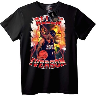 NOONEBRAND Тениска Алън Айвърсон 76ers - S, Black
