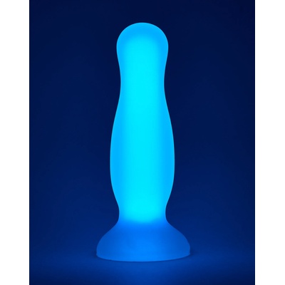 DreamToys Radiant Soft Silicone Glow in the Dark Plug Medium Purple