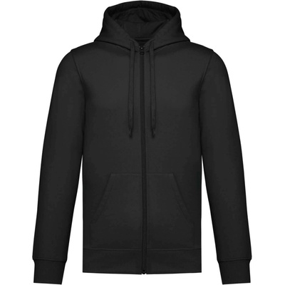 Kariban UNISEX HOODIE mikina na zip s kapuci černá