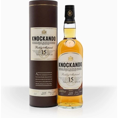 Knockando Richly Matured Whisky 15y 43% 0,7 l (tuba)