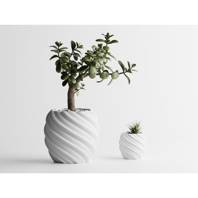 Кашпа Rome бял мат