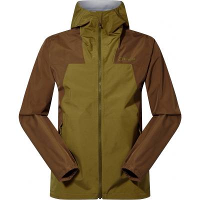 Berghaus Men's Deluge Waterproof Half-Zip Rain Anorak - Oak Moss