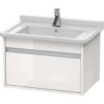 Duravit Ketho - Шкафче за умивалник 41x65x46 см, 1 чекмедже, лъскаво бяло KT666302222 (KT666302222)