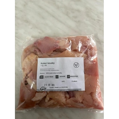 Tutani Kuřecí prsa na kousky s kůží 1 kg
