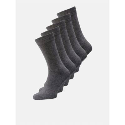 Jack and Jones Мъжки чорапи Jack and Jones 5-pack Jens Dress Socks Mens - Grey/Navy/Black