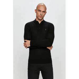 AllSaints - Блуза с дълъг ръкав Mode Merino LS Polo (MK005D.NOS)
