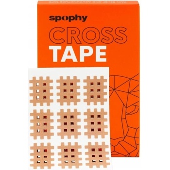 Spophy Cross Tape Typ Mix A 2,1 x 2,7 cm + B 3,6 x 2,8 cm + C 5,2 x 4,4 cm 130 ks