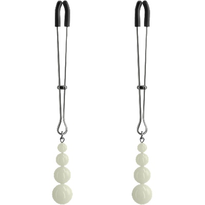 Bound Светещи скоби за зърна Перли