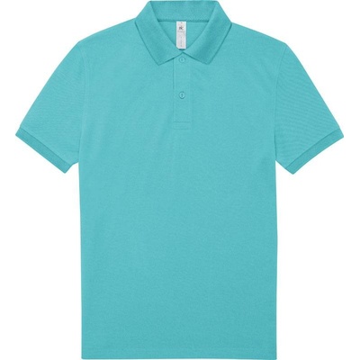 B&C My Polo 180 Piqué polo modré meta turquoise