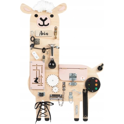 Foxy Family Activity board ružová Lama