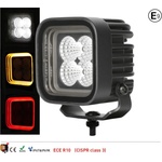  30w led Халоген Бял, Разпръсната светлина с жълта и червена drl светлина 12v-24v