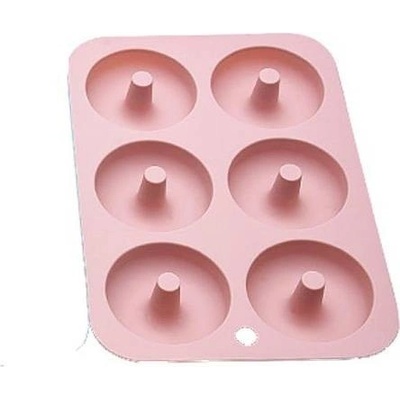 Cakesicq Silikonová forma na donuty 26x18cm světle růžová
