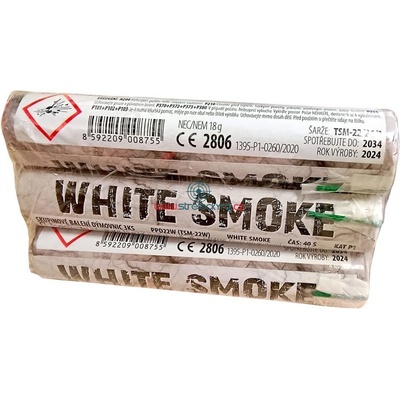 bílá dýmovnice WHITE SMOKE 3 ks