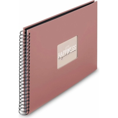 Hama album klasické spirálové FINE ART 36x32 cm, 50 stran, terra, černé listy – Zboží Dáma