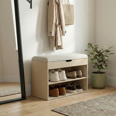 Boximo Leva 60 x 30 x 47 cm béžový – Zboží Dáma
