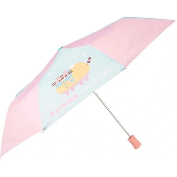 Erik editores Чадър Erik editores Foodie Pusheen Automatic Folding Umbrella - Pink (Multicolor)