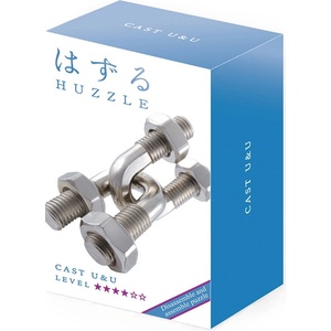 Hanayama Метален логически пъзел Hanayama - Cast Puzzle U&U Huzzle (515060)