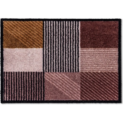 Schöner Wohnen Manhattan geomix gaštan ružová 67 x 100 cm