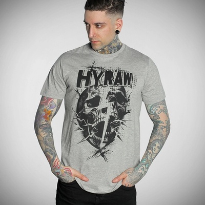 мъжка тениска hyraw - lightning skull- 252ts12