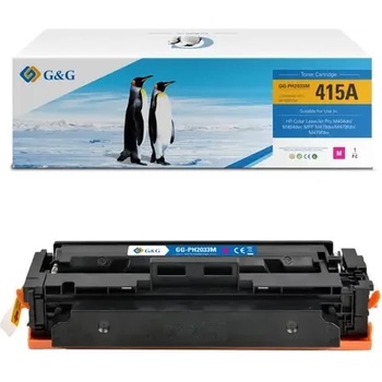 Image 1 of Compatible КАСЕТА ЗА HP Color Laserjet PRO M454dn/M454dw/MFP M479dw/M479fdn/M479fdw - WITH CHIP / С ЧИП - Magenta - /415A/ - W2033A - PN NT-PH2033M - G& (100HPW2033A)