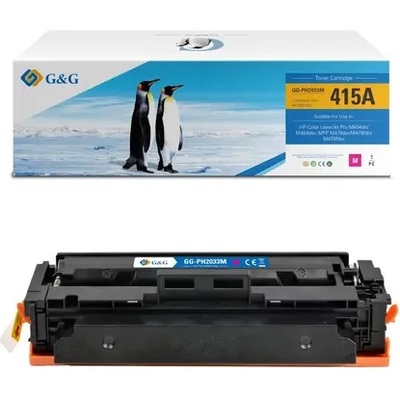Compatible КАСЕТА ЗА HP Color Laserjet PRO M454dn/M454dw/MFP M479dw/M479fdn/M479fdw - WITH CHIP / С ЧИП - Magenta - /415A/ - W2033A - PN NT-PH2033M - G& (100HPW2033A)