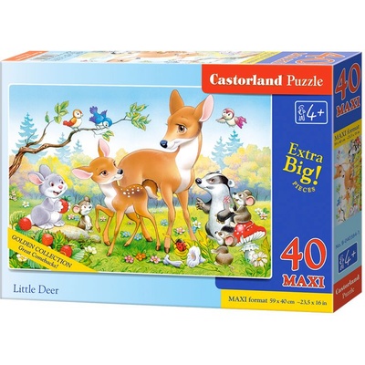 Castorland Пъзел Castorland от 40 XXL части - Приятели в гората (B-040384-1)