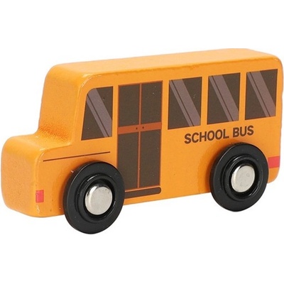 Smart Baby Дървена играчка Smart Baby - Училищен автобус (ACT300-3)