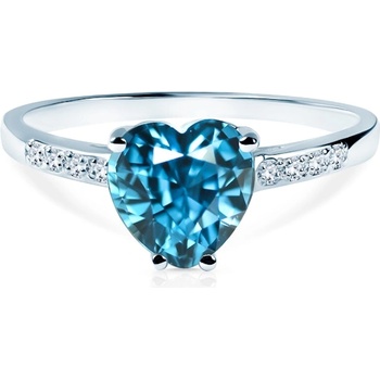 SAVICKI Годежен пръстен Savicki: бяло злато, топаз, диаманти