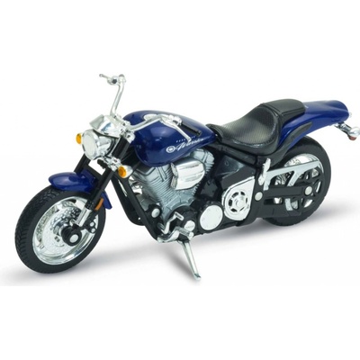 Welly Motocykl Yamaha Road Star Warrior 2002 model modrá 1:18