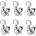 Schaller M6 135 6L locking staggered Chrome Тунинг част за китара (10020220.01.50)