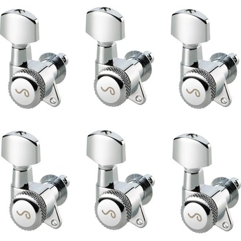 Image 1 of Schaller M6 135 6L locking staggered Chrome Тунинг част за китара (10020220.01.50)