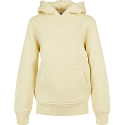 Build Your Brand Detská mikina s kapucňou BY117 Soft Yellow