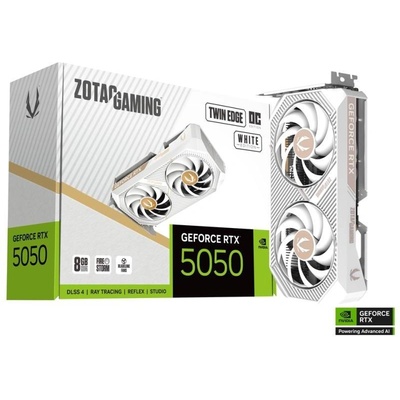 Видео карта ZOTAC GAMING RTX 5050 Twin Edge White Edition OC 8GB GDDR6 (ZT-B50500Q-10M)