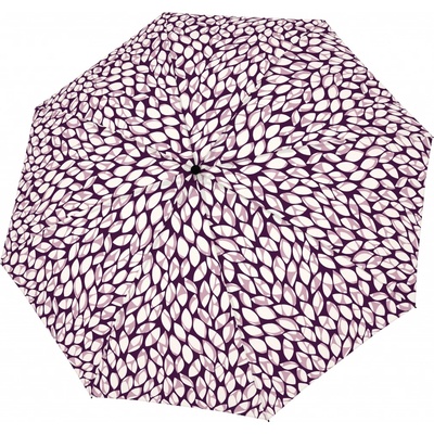 Doppler Fiber Mini Leaves indigo dámsky skladací dáždnik