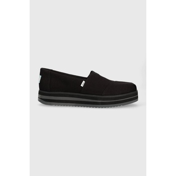 Toms Еспадрили Toms Alpargata Midform в черно с платформа 10019466 (10019466)