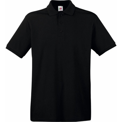 Fruit of the Loom polokošile Premium Polo krátký rukáv COT16321800101-black