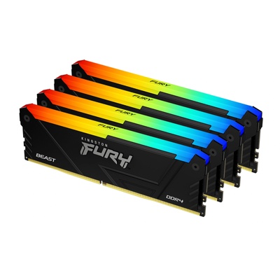 Kingston FURY Beast RGB 64GB (4x16GB) DDR4 3600MHz KF436C18BB2AK4/64