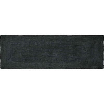 vidaXL Килим за площ Тъмносиво 80 x 300 cm юта (42010432)