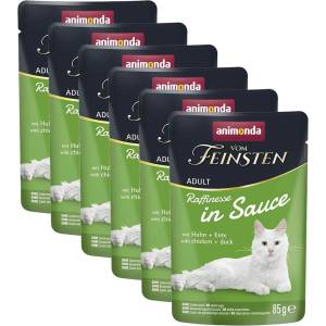 Animonda Vom Feinsten Raffinesse In Sauce пилешко & патица в сос 6 x 85 г