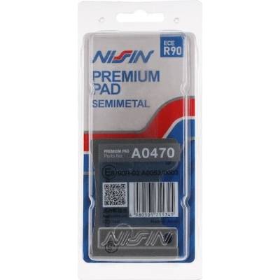 brzdové destičky, NISSIN (semi-metalická směs) 2 ks v balení