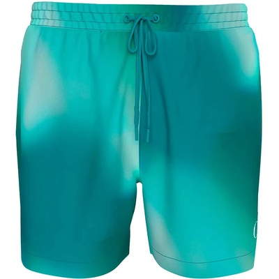 Calvin Klein Бански гащета Calvin klein Medium Drawstring-Print swimming brief - Blue (Ck Ombre Blue Aop)