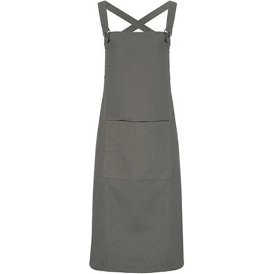 Premier Workwear Zástera so skríženým chrbtom pre baristov PR129 Dark Grey Pantone 431 72 x 86 cm