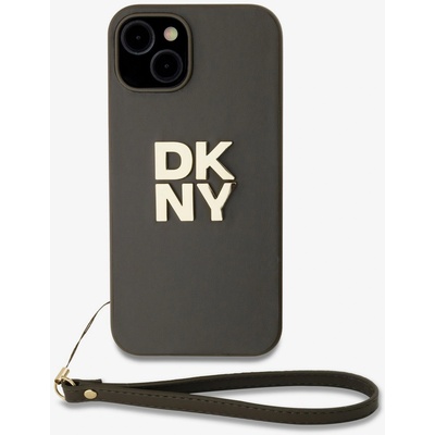 DKNY PU Leather Stack Logo Wrist Strap Back Cover за iPhone 14 Brown DKNY DKNY | Kafyav | ЖЕНИ | UNI