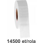 ZINTA Пластмасови етикетни ролки ZINTA 20x10mm, 14500 ет. /ролка, прозрачни (20X10X14500-PET)