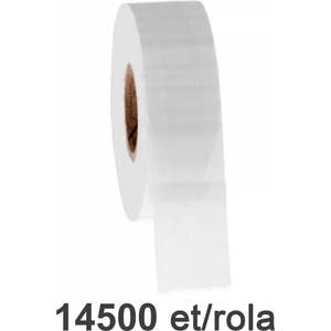 ZINTA Пластмасови етикетни ролки ZINTA 20x10mm, 14500 ет. /ролка, прозрачни (20X10X14500-PET)