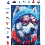 Milliwood Дървен пъзел Milliwood, Cold is cool, 316 части - Аляски маламут (L-AlecAlaskanMalamute-5029)